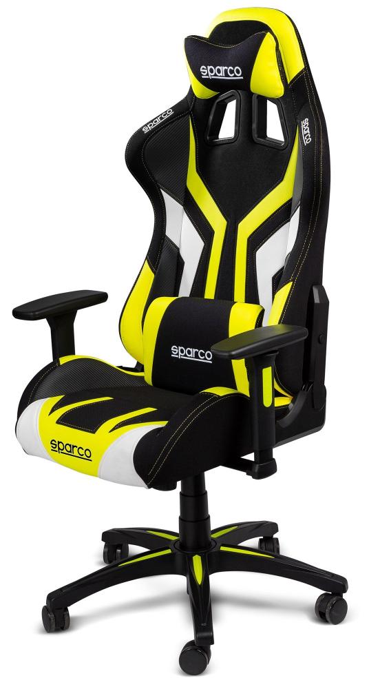 Stolička SPARCO Torino Gaming, čierna / krikľavo žltá