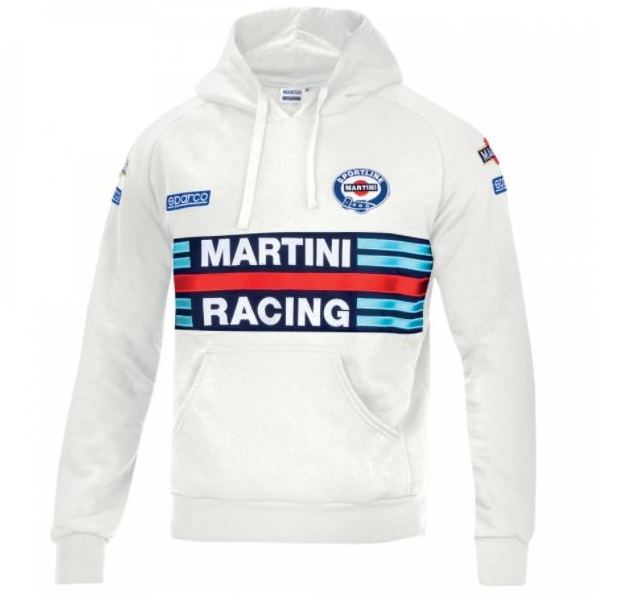 Mikina Sparco MARTINI Racing, biela
