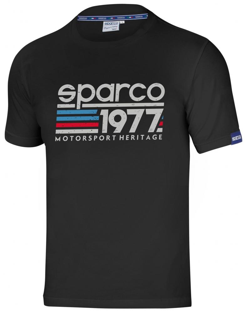 Tričko SPARCO 1977, čierna