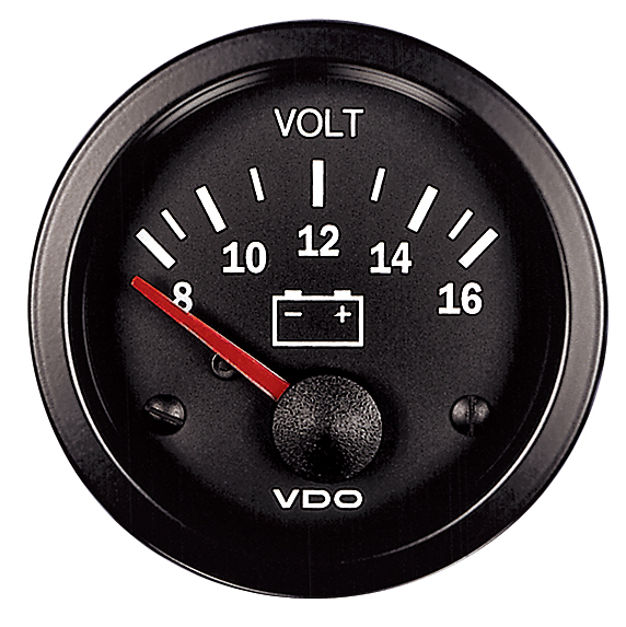VDO voltmeter, 8-16V