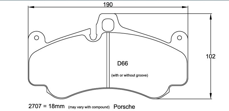 Brzdové platničky Pagid RS29, Porsche 997 GT3, predné