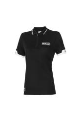 Dmska Polokoea Sparco POLO ZIP, ierna