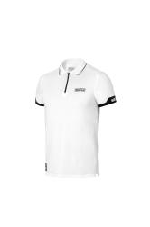 Polokoea Sparco POLO ZIP, biela L