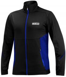 Mikina SPARCO FULL ZIP, ierna-modr