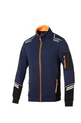 Mechanick mikina Sparco Tech full zip tw, modr-oranov