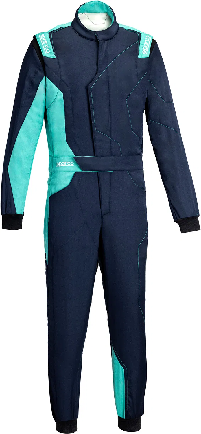 Kombin�za SPARCO SPRINT "ASY" ADVANCED, tmavo modr�-tyrkysov�,