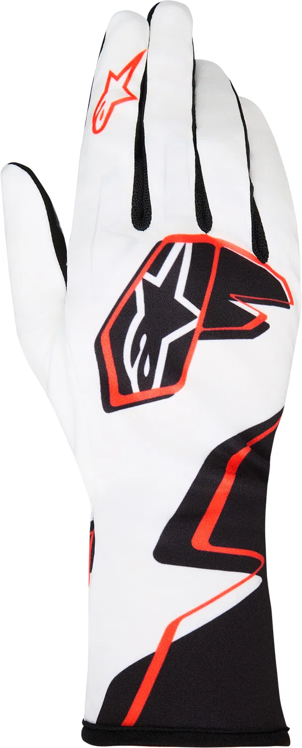 Rukavice Alpinestars Tech 1K Race v2 Graphic 1, biela-�ierna-�erven�