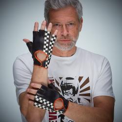 Koen jazdeck rukavice GPO, tmavo modr