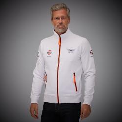 Mikina Gulf Smart Racing zip, biela