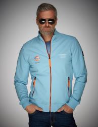 Mikina Gulf Smart Racing zip, gulf-modr