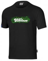 Tričko Sparco FAST & FURIOUS, čierna-zelená