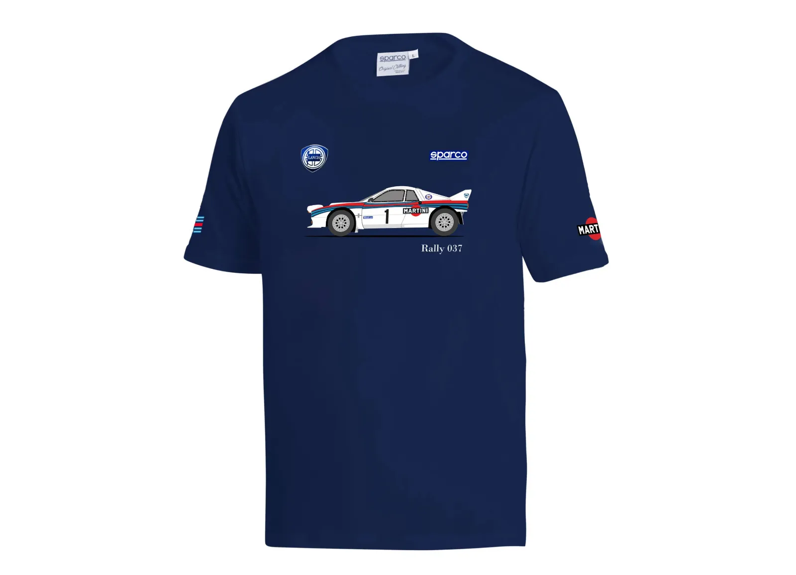 Tri�ko Sparco 037 LANCIA | MARTINI, modr�