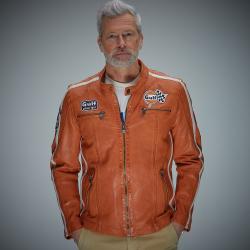 Ko�en� bunda Gulf Racing 125, oran�ov�