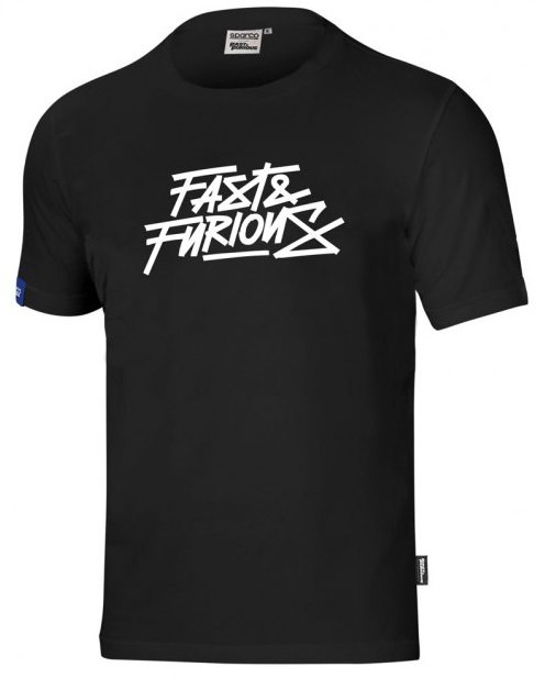 Tričko Sparco FAST & FURIOUS, čierna